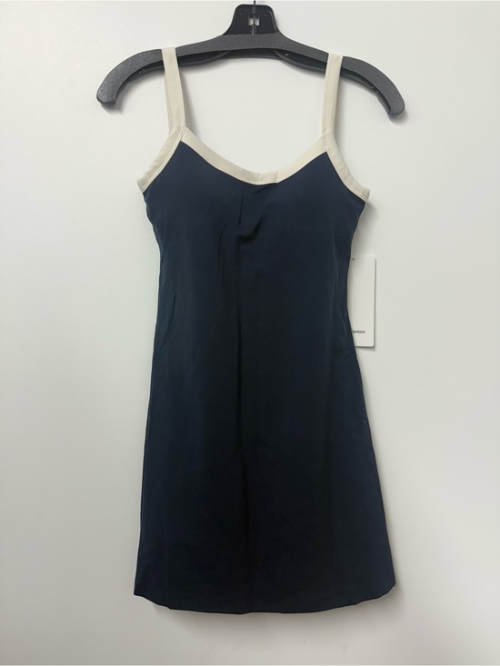 lululemon athletica Dresses & Skirts - LuluLemon Align Ribbed-Trim Cami Dress in True Navy/Light Ivory